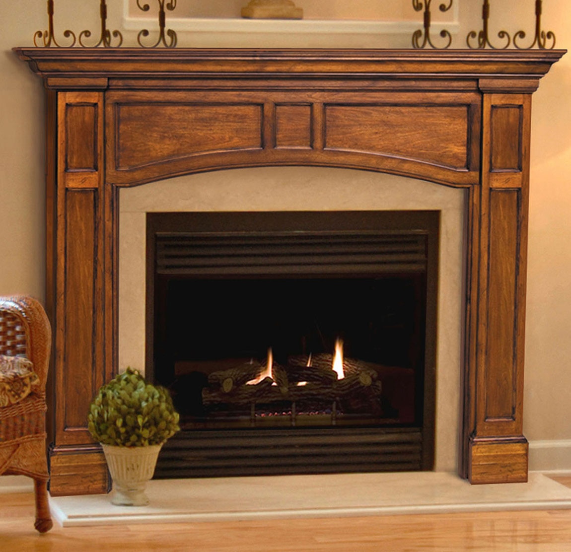 Pearl Solid Wood Mantels