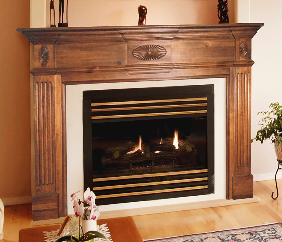 Pearl Old Hickory Fireplace Mantels