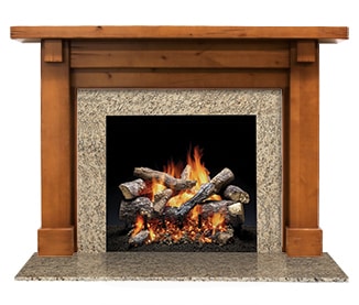 Battlefield Flush Wood Mantel