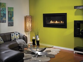 Boulevard Direct Vent Linear Contemporary Fireplace