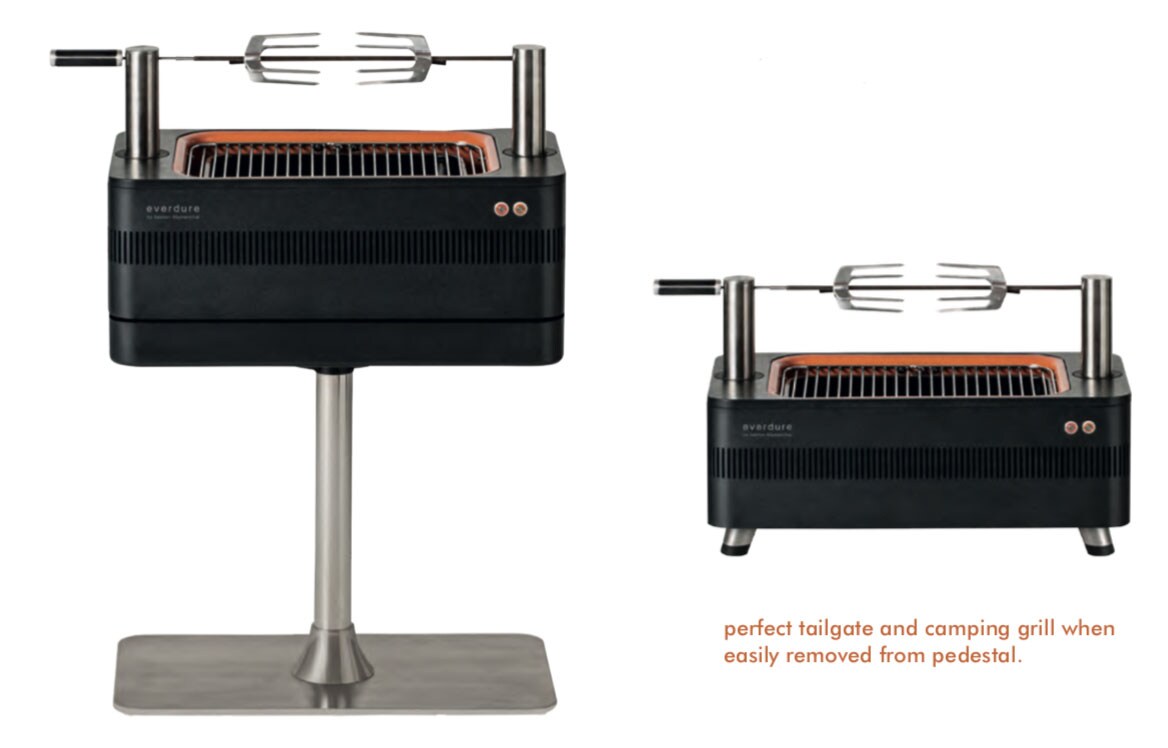 Everdure FUSION Electric Ignition Charcoal Barbeque with Pedestal