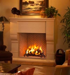 FMI Plantation Wood Burning Fireplace