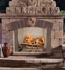 FMI Portofino Outdoor Stainless Wood Fireplaces