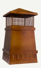 Square Steel Chimney Pot