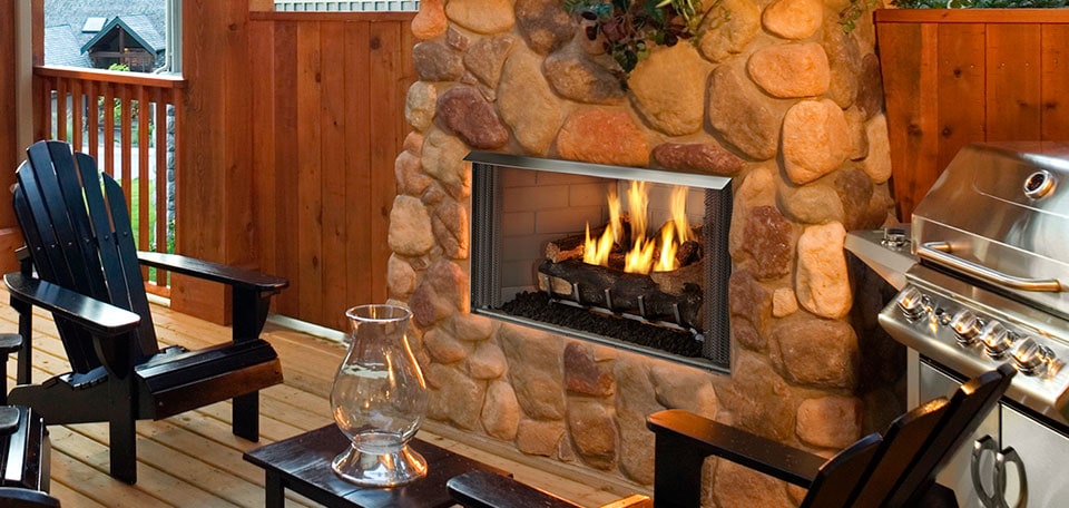 Villa Gas Outdoor Fireplace