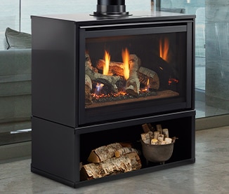 Heat & Glo Supreme Freestanding Direct Vent Gas Fireplaces
