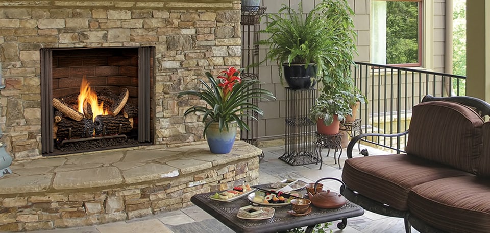 Carolina Outdoor Gas Fireplace