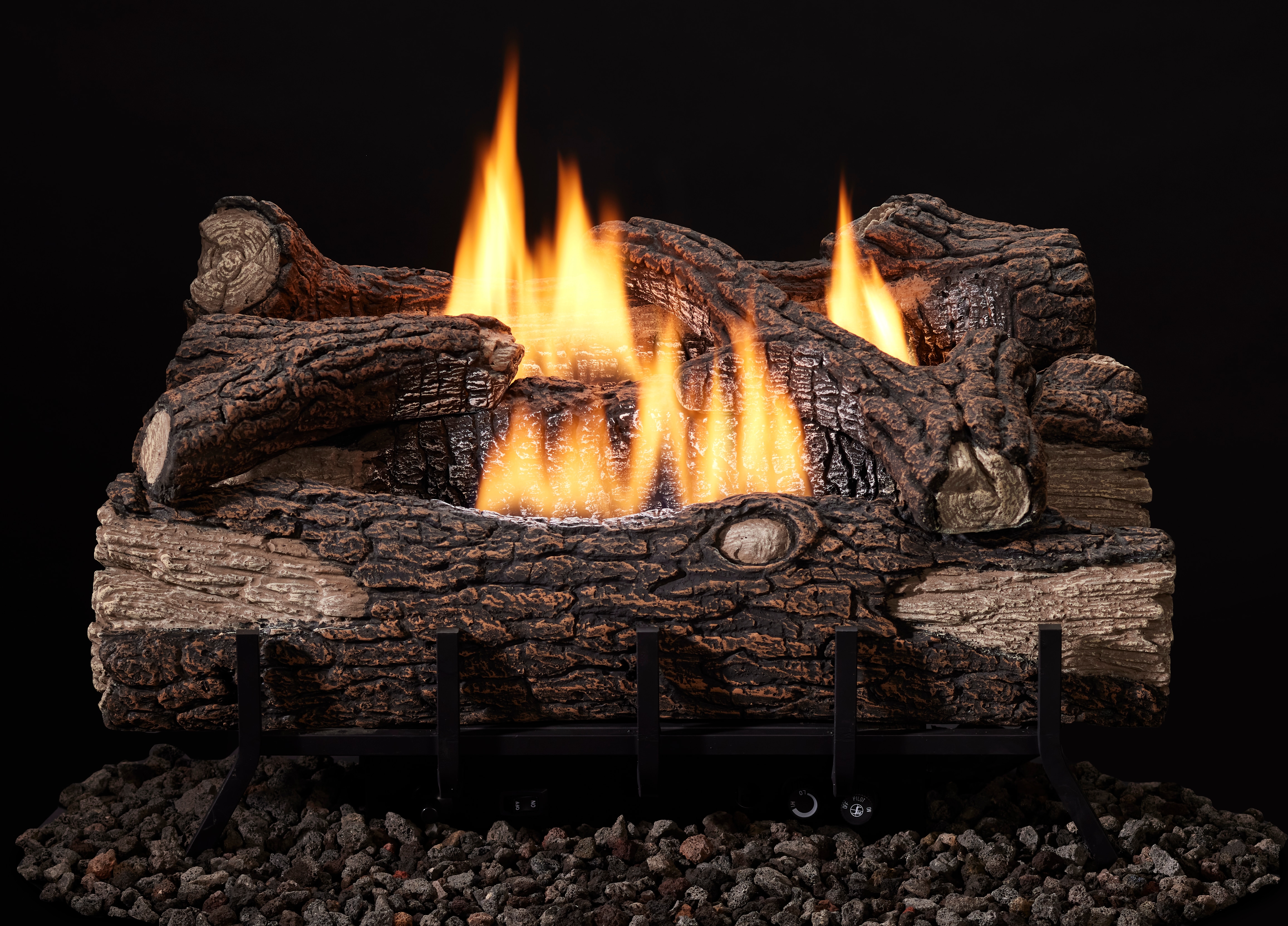 Monessen Mountain Oak Vent Free Gas Logs