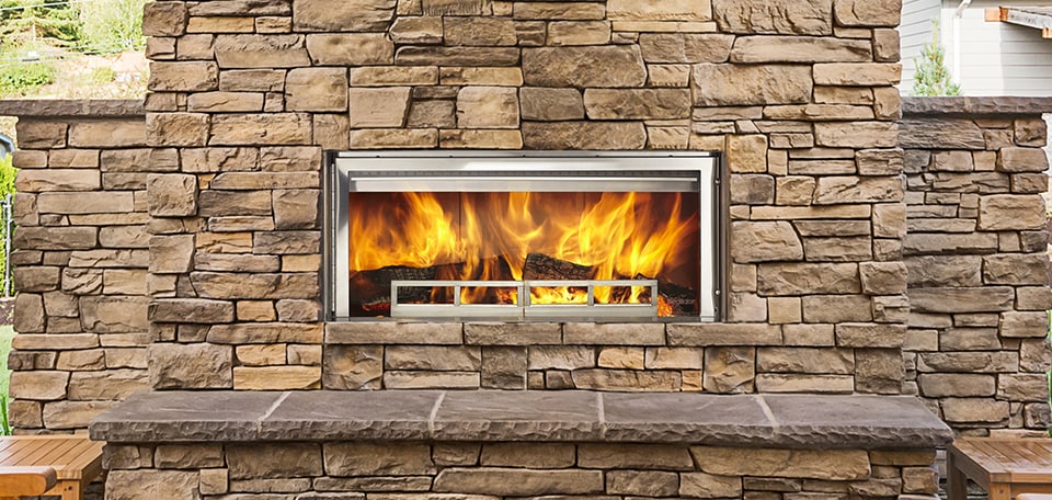 Longmire Outdoor Wood Fireplace