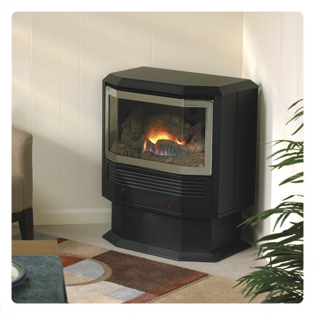 Mantis Bay Window Pedestal Fireplace