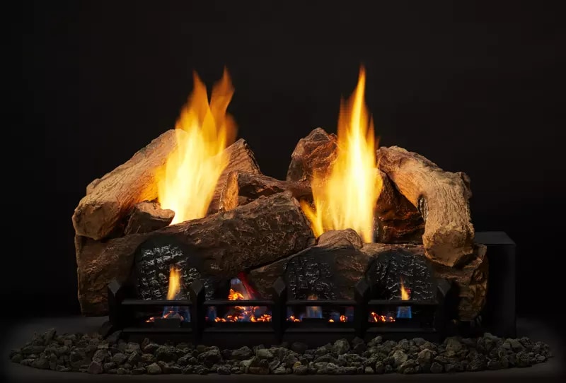 Monessen Berkley Oak Fiber Vent Free Gas Logs