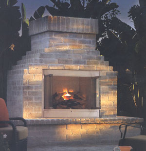 FMI Alpine Outdoor Stainless Steel Fireplace