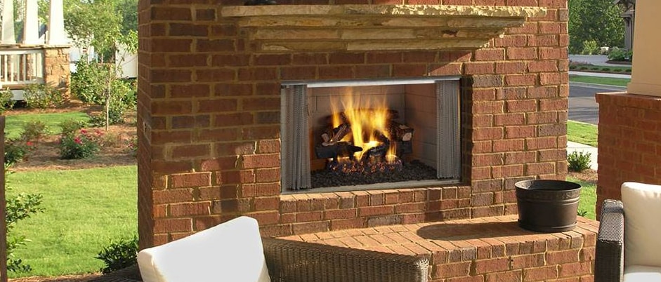 Majestic Villawood Outdoor Wood Burning Fireplace