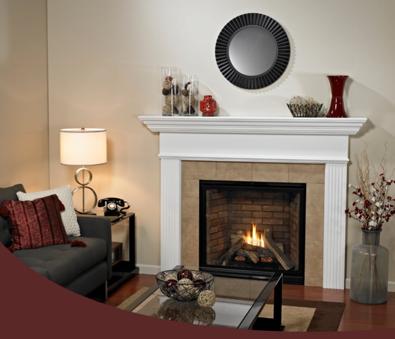 Tahoe Premium Clean Face Traditional Direct Vent Fireplace