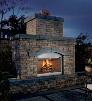 FMI Tuscan Outdoor Stainless Steel Wood Fireplaces