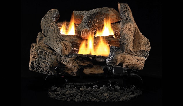 Superior Golden Oak Vent Free Gas Logs