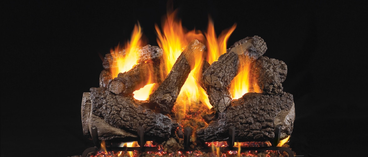 Peterson Real Fyre Charred Series Gas Log Sets