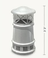 Bishop II Round Freedom Gray Chimney Pot