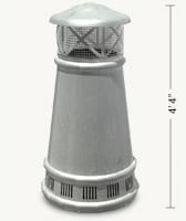 Bishop Round Freedom Gray Chimney Pot