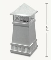 Knight II Square Freedom Gray Chimney Pot