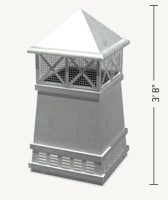 Knight Square Freedom Gray Chimney Pot