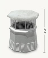 Pawn Octagon Freedom Gray Chimney Pot