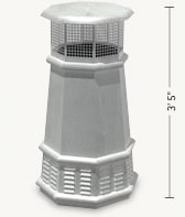 Queen Octagon Freedom Gray Chimney Pot