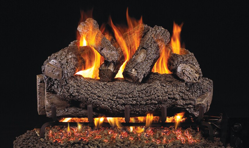 R H Peterson Forest Oak Vented Gas Log Set Fo