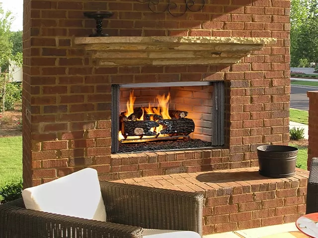 Heat & Glo Villawood Outdoor Wood Burning Fireplace