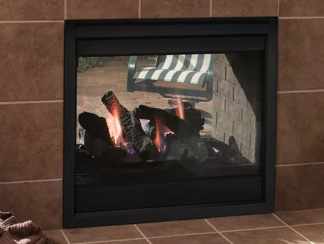 Twilight Indoor/Outdoor See-Through Gas Fireplace