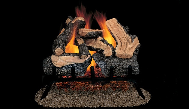 Superior Manchester Oak See-Through Vented Gas Logs