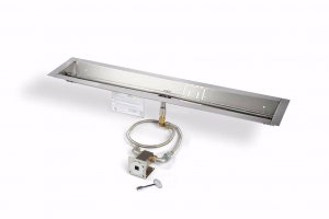 HPC Linear Trough Fire Pit Insert – Match Lit